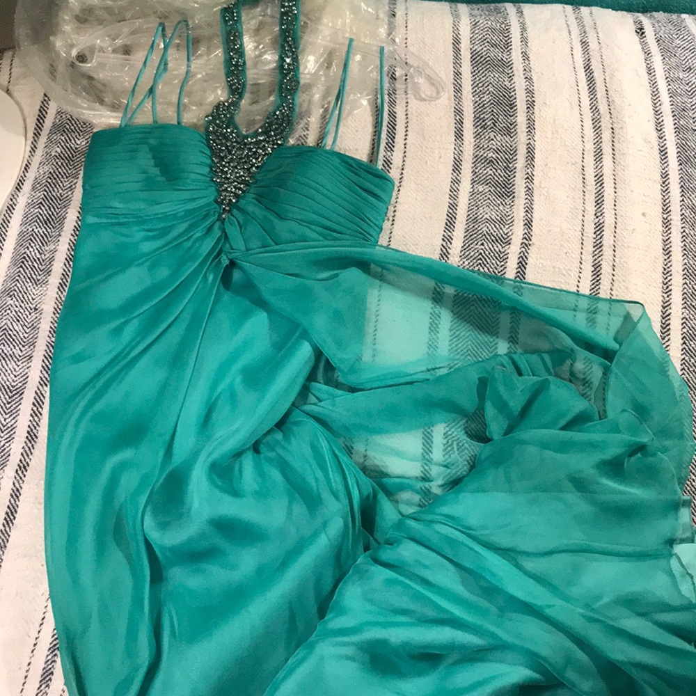 Turquoise prom dress